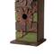 Glitzhome® Hanging 2-Tiered Distressed Wood Bird House with Flowers